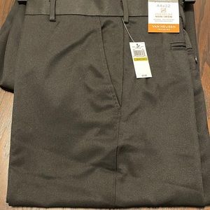 Van Heusen straight fit flat front dress pants